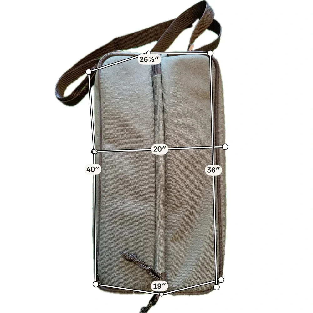 Harry and David Wine Bottle Carrier Unisex OS Green Excellent Insulated Picnic